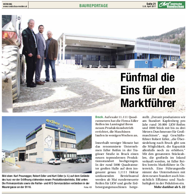 Baureportage Obersteirische Rundschau
